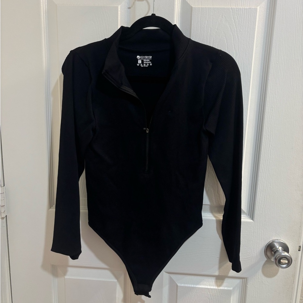 OQQ, Black Bodysuit, Size L
